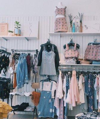 Clothing racks and decor