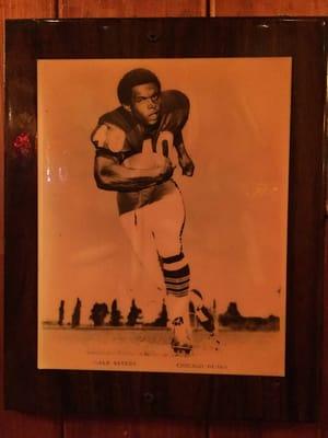 Best photo in the bar. #40 Gale Sayers