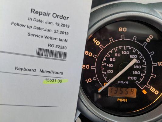 They lied about the odometer to say it was out of warranty