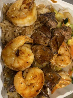 Hibachi steak and shrimp