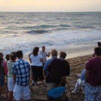 Annual sunrise service on the beach