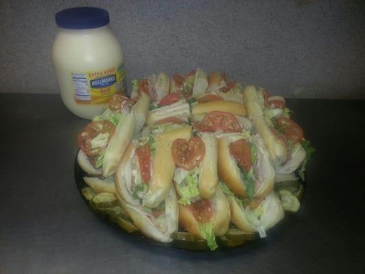 Mixed hoagie tray  49.95