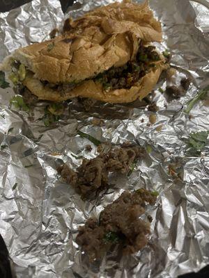 Worst torta bread was tearing apart as you grab it and a lot of the meat was still raw