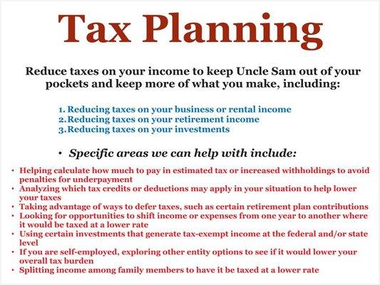 Tax Planning