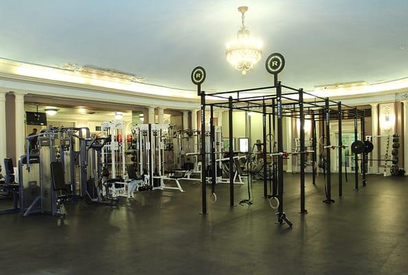 Beautiful Weight room with equipment for every workout