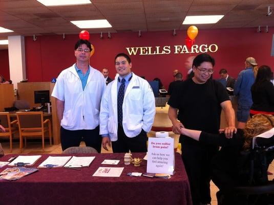 Customer appreciation day at Wells Fargo