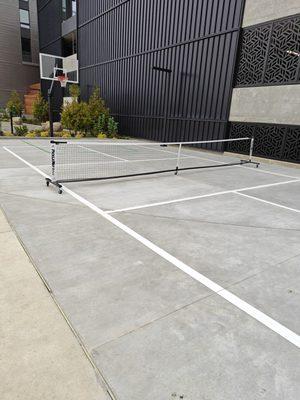 Pickle ball, basketball court