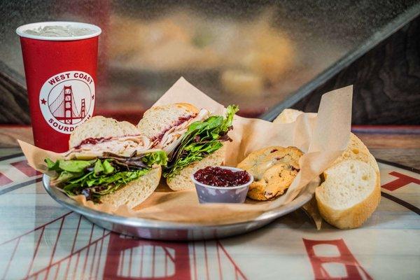 Cranberry Turkey Sandwich.