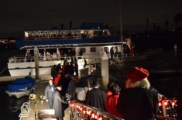 Passengers loading on the boat