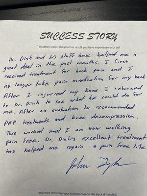 Success story