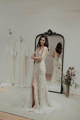 Always lots of lace gowns