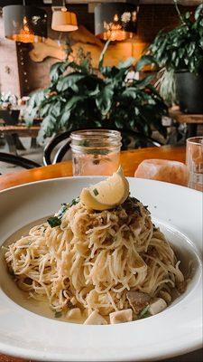 White Clam Pasta (VEGAN)