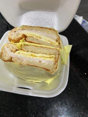 #5 egg, cheese, turkey croissant