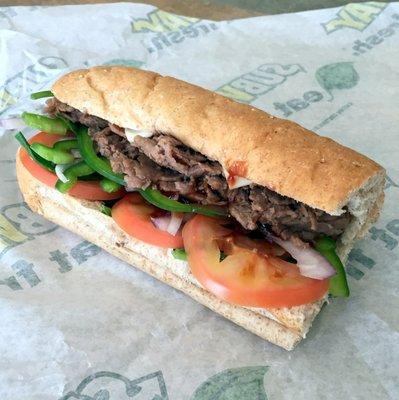 6" Steak and Cheese on Wheat