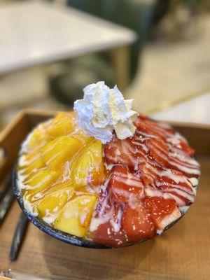 strawberry mango shaved ice