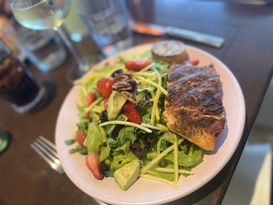 Chopped Salad with Salmon