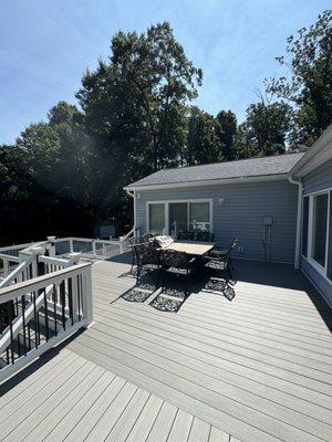 Germantown TimberTech Composite Deck with Vinyl Railing.