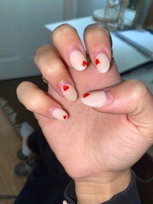 Nails over one month after application