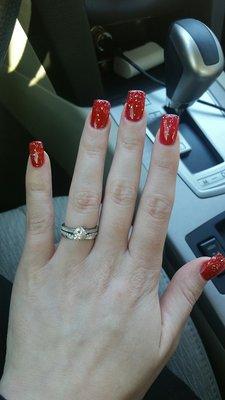 Holiday nails by Natalie at Nails 4 U