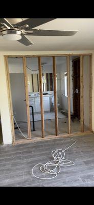 Bathroom framing (phase 1)