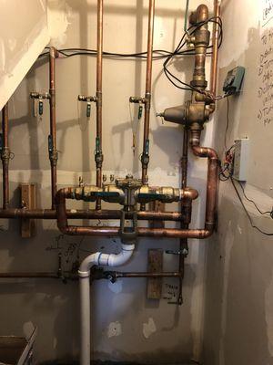 Installed backflow preventer in a apartment building. Required by Denver water.