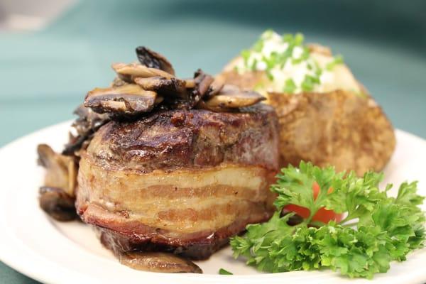 Filet Mignon with baked potato