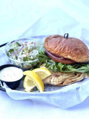 Fresh Caught Grouper Sandwich - Voted Best on Beach