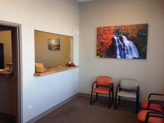 We try to schedule appointments so our clients do not have to wait in the lobby.