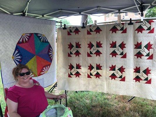 Antique quilt raffle.