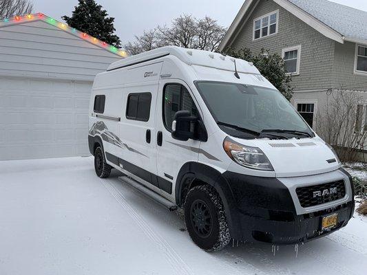 Winnebago Solis rented from GoCamp (exterior)