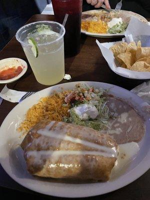 Margarita and Chimichanga Los Cabos