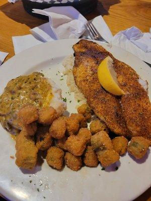 Cajun catfish plate