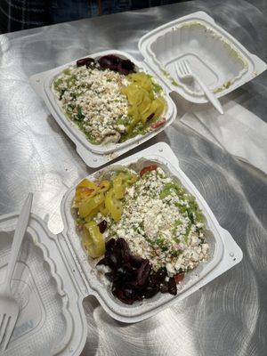 Beef/Lamb Bowl and Garlic Chicken Bowl (both small size)