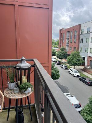 Take in the weather on a balcony