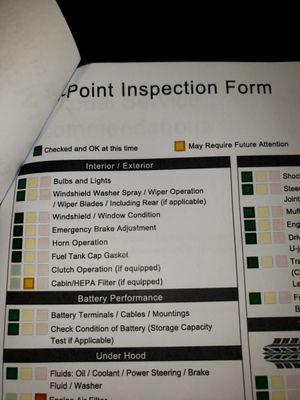 Automobile Status Report I received from the service advisor stating that my cabin air filter May Requir Future Attention.