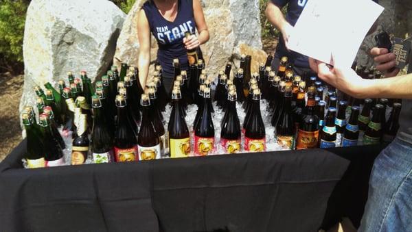 A rainbow of Cascade Brewing bottles