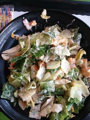 Buffalo chicken salad with jalapeño ranch dressing