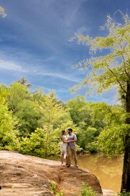 Engagement session on the edge in Atlanta.