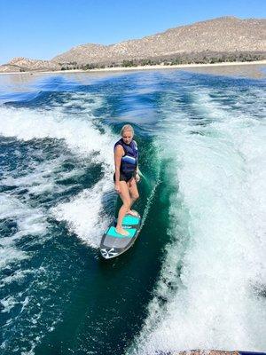 Wakesurfing at the Lake Perris! Cool and interesting! Thank you guys ‍‍‍