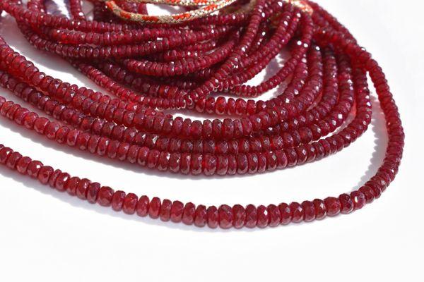 Beautiful Natural Rubies - Faceted and Graduated