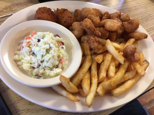 Lunch portion popcorn shrimp