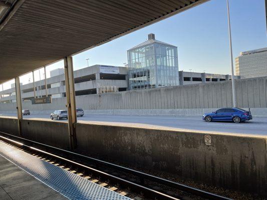 Parking garage for the Cumberland station.