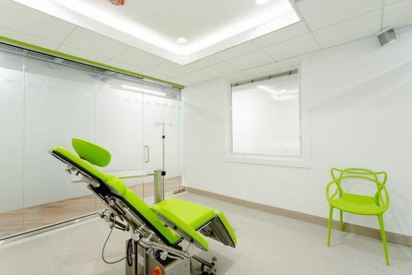 With our second operating room, we included a window for parents to observe pre-surgery procedures to ease their nerves.