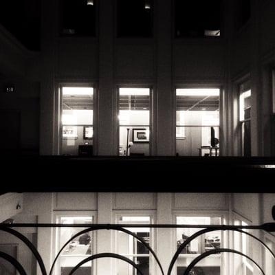 Offices face the central atrium.