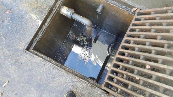 Truck dock sump with pump repair