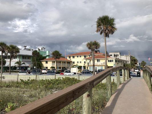 A view from the beach...just a few steps away.