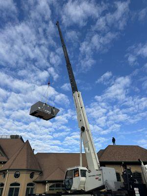 Crane Job - HVAC