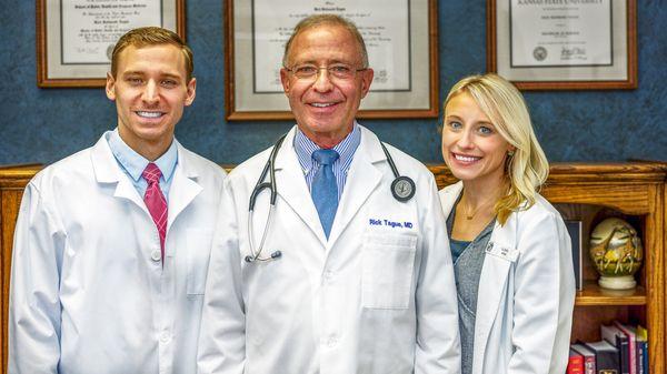 Caleb Tague, MD & MPH; Rick Tague, MD & MPH; Kari Brown, MSN, APRN, FNP-C