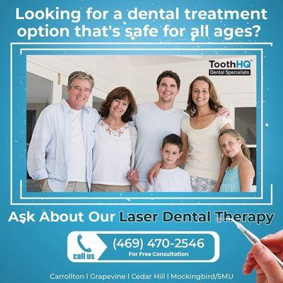 Ready to dazzle? Visit ToothHQ #LaserDentistry & let's make your smile shine brighter than ever! 
 #dentist #Periodontists #Dentalimplants