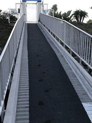 Long walk up when the tide is low. Try pushing a cart up.